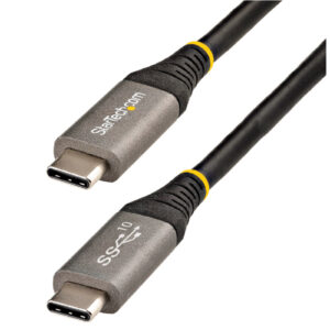 StarTech USB31CCV1M USB C Cable 1m 10Gbps USB IF Certified USB 3.13.2 Gen 2 100W 5A Power Delivery Charging DP Alt Mode NZDEPOT - NZ DEPOT