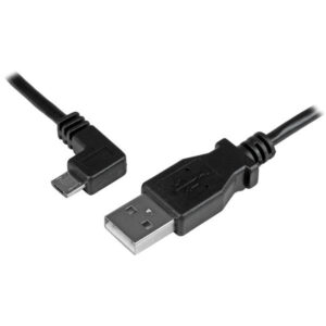StarTech USBAUB50CMLA Micro-USB Charge-and-Sync Cable M/M - Left-Angle Micro-USB - 24 AWG - 0.5 m - NZ DEPOT