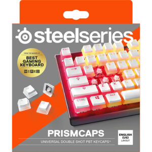 Steelseries PrismCaps Universal Double Shot Pudding Keycaps - White - NZ DEPOT
