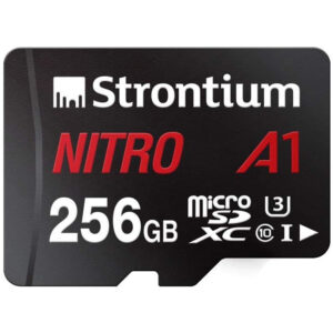 Strontium Nitro A1 256GB microSDXC - Class 10/UHS-I (U3) - 100 MB/s Read with Adapter - NZ DEPOT