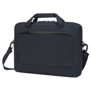 Targus Cypress EcoSmart Slimcase Briefcase - For 13.3"-14" Notebook/Laptop Bag - Navy - Woven Fabric - Handle - Trolley Strap - Shoulder Strap - NZ DEPOT
