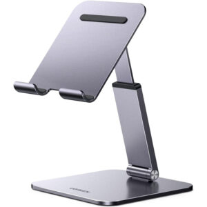 UGREEN LP241 Phone & Tablet Stand - Silver Foldable Design - Support up to 4-12.9" Smart Phone / iPad / Nintedo Switch / Kindle - NZ DEPOT