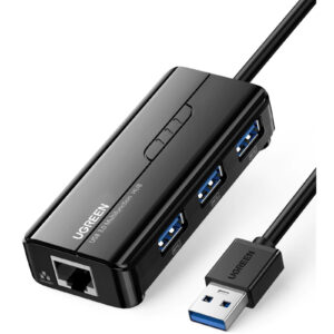 UGREEN UG 20265 USB 3.0 Hub with Gigabit Ethernet 3 ports USB 3.0 Hub NZDEPOT - NZ DEPOT
