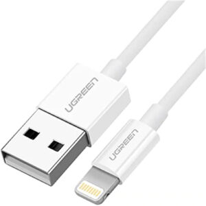UGREEN 20728 Lightning To USB 1M 2.0 A Male Cable White - NZ DEPOT