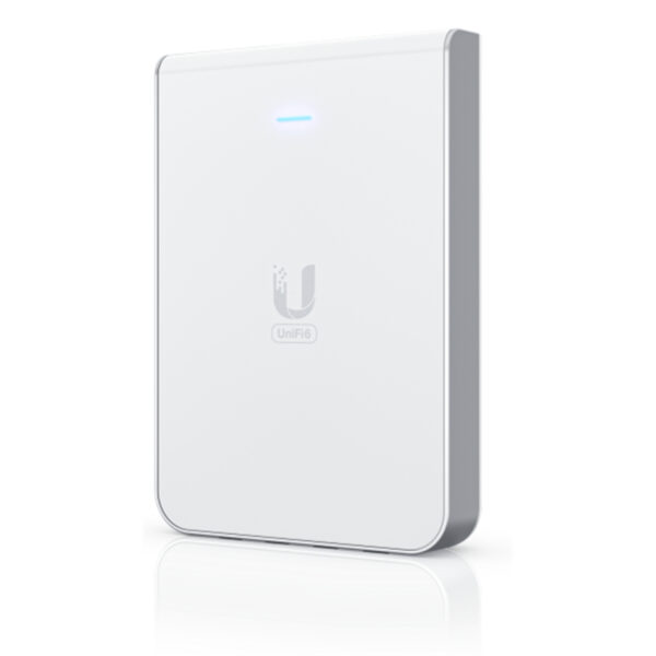 Ubiquiti UniFi U6-IW Dual-Band AX5300 Wall-mounted Wi-Fi 6 Access with a built-in PoE switch. - NZ DEPOT