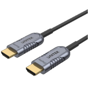 Unitek C11028DGY 10M Ultrapro HDMI2.1 Active Optical Cable. Color: Space Grey + Black. - NZ DEPOT