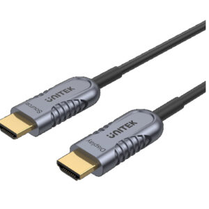 Unitek C11030DGY 20M Ultrapro HDMI2.1 Active Optical Cable - Color: Space Grey + Black - NZ DEPOT