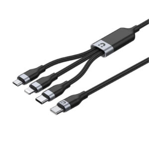 Unitek C14101BK-1.5M 1.5m 20W 3in1 USB-C Data & Charge Cable with USB-C