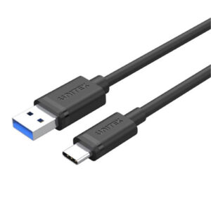 Unitek C14103BK-1.5M 1.5m USB 3.0 USB-A Male To USB-C Cable. Reversible USB-C. SupportsDataTransfer Speed up to 5Gbps. Sync and Charging. Black Colour. - NZ DEPOT