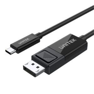 Unitek V1146A 1.8m 8K USB C to DisplayPort 1.4 Bi Directional Cable. Supports HDR10 7.1 ChannelSystem VR 3D. Plug Play. Black Colour. NZDEPOT - NZ DEPOT