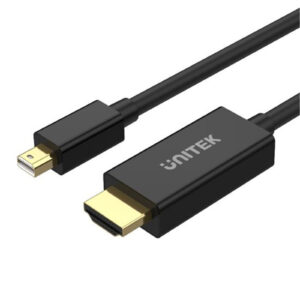 Unitek V1152A 2M Mini DisplayPort Male to to HDMI Male Adapter Cable. Supports 4K 30Hz - NZ DEPOT