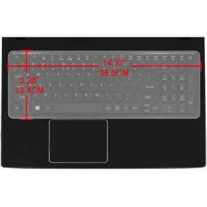 Ultra Thin Silicone Waterproof Keyboard Protector Skin - Clear - NZ DEPOT