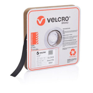 Velcro VEL189590 One-Wrap 25mm Continuous 22.8m Roll. Custom Cut to Length. Self-engaging reusable & infinitely adjustable. Easy cable management Black colour - NZ DEPOT