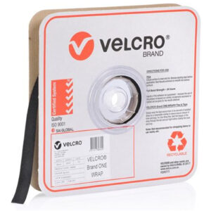 Velcro VEL189645 One-Wrap 19mm Continuous 22.8m Roll. Custom Cut to Length. Self-engagingreusable & infinitely adjustable. Easy cable management Black colour - NZ DEPOT