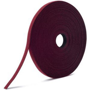 Velcro VEL30994 ONE-WRAP 12.5mm Continuous 22.8m Fire Retardant Cable Roll. Custom Cut toLength.Self-Engaging Reusable & Infinitely Adjustable. Easy Cable Management. Cranberry Colour - NZ DEPOT