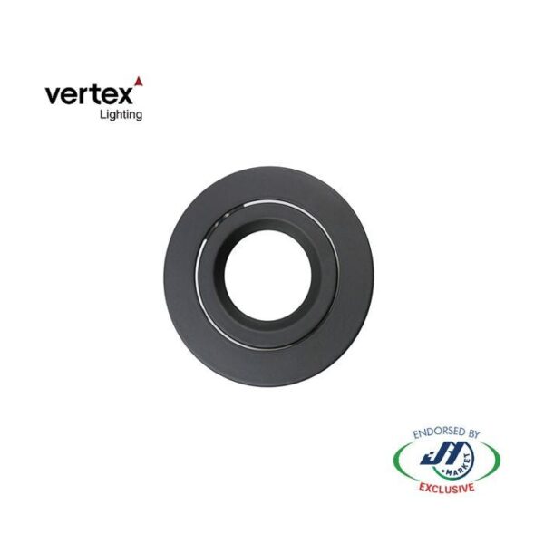 Vertex Black Rim For Ft6084 - Cs-Op-Ft6084-Rim-Bk-Nz -  - Led Downlights - Lighting