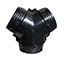 Y Branch 200/200/200 Plain plastic - ADEY20 - Duct Fittings - Y Branch Plastic insulated or plain