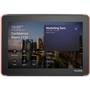 Yealink Microsoft Teams RoomPanel Scheduling Solution Dedicated Microsooft Teams devices with compact touchscreen ideal for mounted outside meeting room NZDEPOT - NZ DEPOT