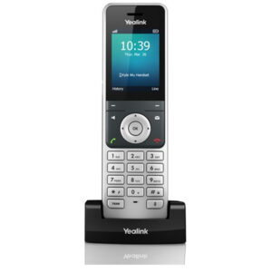 Yealink W56H IP Wireless DECT Phone additional Handset compatible with W56P 400 056 000 100 Phone BookDirectory Memory 6.1 cm 2.4 Screen Size USB Headset Port 1 Day Battery Talk Time Black NZDEPOT - NZ DEPOT