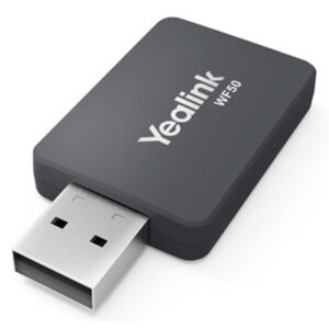 Yealink WF50 Wi-Fi USB Dongle - Black Compatible with Yealink SIP-T27G/T41S/T42S/T46S/T48S/T53 IP Phone (Version 84) - NZ DEPOT