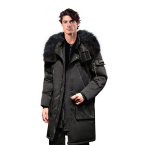 abbee Black 2XL Winter Fur Hooded Down Jacket Stylish Lightweight Quilted Warm Puffer Coat, Apparel & Footwear, Apparel, Coats & Jackets, , ,  - NZ DEPOT 1