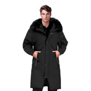 abbee Black 3XL Winter Fur Hooded Thick Overcoat Jacket Stylish Lightweight Quilted Warm Puffer Coat, Apparel & Footwear, Apparel, Coats & Jackets, , ,  - NZ DEPOT 1