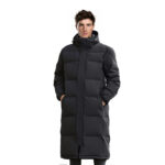 abbee Black 3XL Winter Hooded Overcoat Long Jacket Stylish Lightweight Quilted Warm Puffer Coat, Apparel & Footwear>Apparel>Coats & Jackets, , , , ,  - NZ DEPOT 1