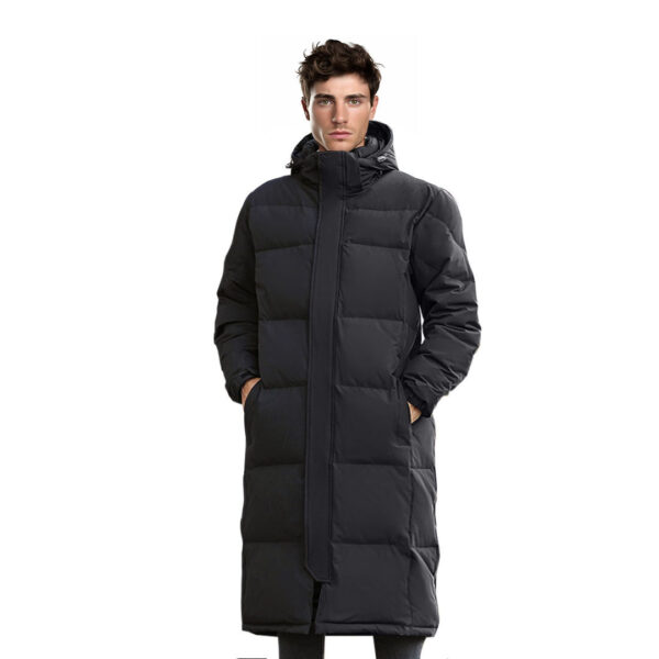 abbee Black XL Winter Hooded Overcoat Long Jacket Stylish Lightweight Quilted Warm Puffer Coat, Apparel & Footwear>Apparel>Coats & Jackets, , , , ,  - NZ DEPOT 1