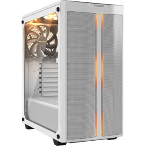 be quiet Pure Base 500DX RGB White Mid Tower Case Tempered Glass CPU Cooler Supports Upto 190mm Graphics Card Supports Upto 369mm 7X PCI Slots 360mm Rad Supported Front 2X USB HD Audio No PSU NZDEPOT - NZ DEPOT