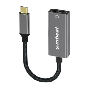 mbeat MB-XAD-CDP Tough Link USB-C to DisplayPort Adapter - Space Grey - NZ DEPOT