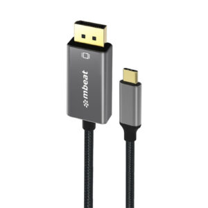 mbeat MB-XCB-CDP18 Tough Link 1.8m 4K USB-C to DisplayPort Cable - Space Grey - NZ DEPOT