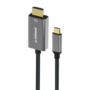 mbeat MB-XCB-CHD18 Tough Link 1.8m 4K USB-C to HDMI Cable -Space Grey - NZ DEPOT