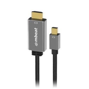mbeat MB XCB MNDHDM18 Tough Link 1.8m Mini DisplayPort to HDMI Cable Space Grey NZDEPOT - NZ DEPOT