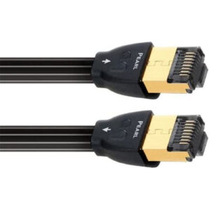 AUDIOQUEST RJEPEA03 Pearl 3M ethernet cable. Long grain copper (LGC). Geometry stabilizingsolid high- density polyethylene dielectric. Gold-plated nickel connectors. Jacket - black PVC-grey stripes. - NZ DEPOT