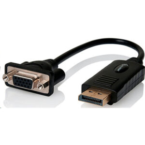 Alogic Premium DP-VGA-ADP Adapter DisplayPort Male to VGA Female 15cm - Black - NZ DEPOT