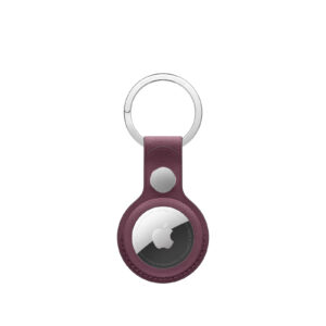 Apple AirTag Fine Woven Key Ring - Mulberry - NZ DEPOT