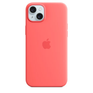 Apple iPhone 15 Plus Silicone Case with MagSafe Case Guava Soft touch finish NZDEPOT - NZ DEPOT