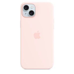 Apple iPhone 15 Plus Silicone Case with MagSafe Case - Light Pink