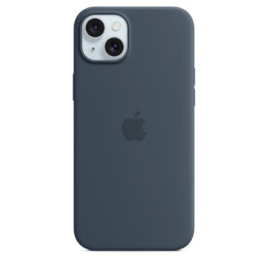 Apple iPhone 15 Plus Silicone Case with MagSafe Case Storm Blue Soft touch finish NZDEPOT - NZ DEPOT