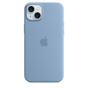 Apple iPhone 15 Plus Silicone Case with MagSafe Case Winter Blue Soft touch finish NZDEPOT - NZ DEPOT