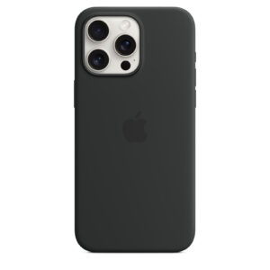 Apple iPhone 15 Pro Max Silicone Case with MagSafe Case - Black