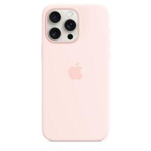 Apple iPhone 15 Pro Max Silicone Case with MagSafe Case Light Pink Soft touch finish NZDEPOT - NZ DEPOT