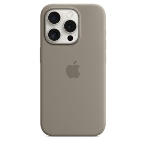 Apple iPhone 15 Pro Silicone Case with MagSafe Case - Clay