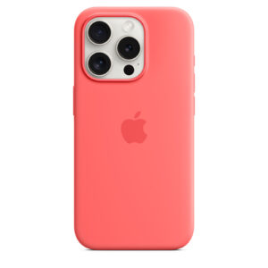 Apple iPhone 15 Pro Silicone Case with MagSafe Case Guava Soft touch finish NZDEPOT - NZ DEPOT