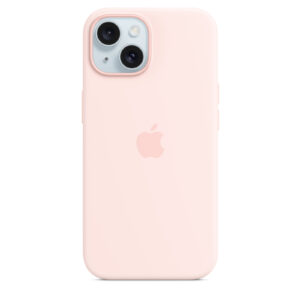Apple iPhone 15 Silicone Case with MagSafe Case Light Pink Soft touch finish NZDEPOT - NZ DEPOT