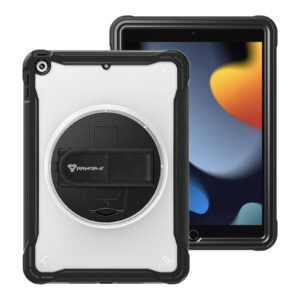 Armor-X (HLN Series) 2 Layers Protective Rugged Tablet Case with Hand Strap and Kick-stand for iPad 9th /8th /7th Gen (10.2") - NZ DEPOT