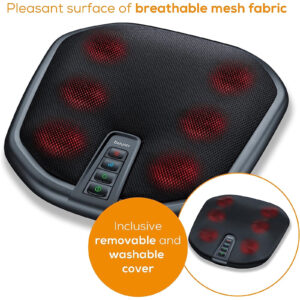 Beurer FM70 Shiatsu Foot and Back Massager Soothing Massage with Switchable Heat Function to Relieve TensionComfortable Material with Automatic Shut Off NZDEPOT - NZ DEPOT