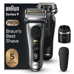 Braun Series 9 Pro 9567CC Wet Dry Shaver with 6 in 1 SmartCare center and leather travel case silver. Made in Germany with premium craftsmanship NZDEPOT - NZ DEPOT