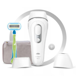 Braun Silk Expert Pro 3 IPL Hair Removal System for Women and Men with 3 extras: precision head