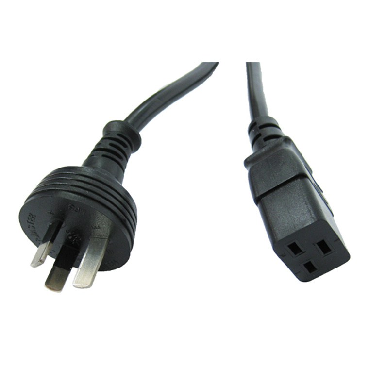 CM2NC200 15A 3 pin plug to 16A C19 IEC socket on 2m 1.5mm2 Black lead ...